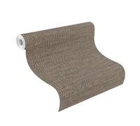 Rasch Papel pintado no tejido, corteza de árbol 'Amara', moderno papel pintado de vinilo en color marrón para un ambiente escandinavo, resistente y lavable, 10,05 m x 0,53 m