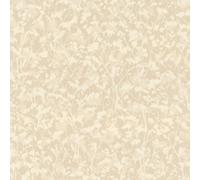 Rasch Papel pintado no tejido, diseño de ramas y hojas pequeñas "Amara", diseño floral de plantas en blanco y beige para un ambiente natural en el hogar, resistente y lavable, 10,05 m x 0,53 m