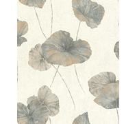 Rasch Papel pintado no tejido (floral) azul 10,05 m x 0,53 m Andy Wand 458220