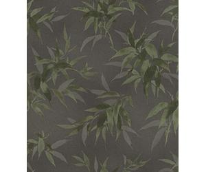 Rasch paperhangings Rasch Tapeten papel tapiz no tejido (Botanical) negro verde 10,05 m x 0,53 m Kimono 409772