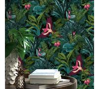 Rasch Portafolio XII Tropical Selva Papel Pintado Múltiple 214727 Flores Loros