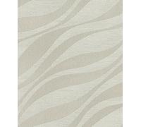 Rasch Sky Lounge 608021 - Papel pintado no tejido, color gris con ondas y efecto cambiante