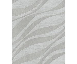 Rasch Sky Lounge 608069 - Papel pintado no tejido, color plateado con ondas y efecto cambiante