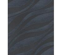 Rasch Sky Lounge 608076 - Papel pintado no tejido, color azul con ondas y efecto cambiante