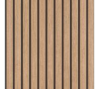 Rasch Tesa Echo - Papel pintado autoadhesivo con aspecto de madera 3D en color marrón y negro, fácil de colocar, sin pegamento, 2,65 m x 0,53 m