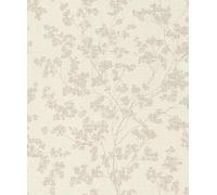 Rasch Welcome Home 653847 - Papel pintado, diseño de flores, color beige