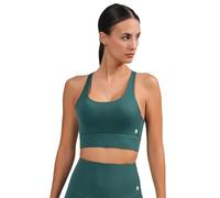 RASDEMAR RDM -Top Deportivo Verde de Tejido Compresivo y Transpirable - Talla M - Tirantes Regulables 2 Posiciones - Comodidad y Estilo para Entrenamientos