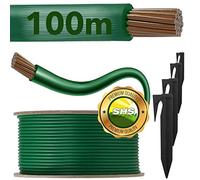 RASENFREUND Cable de limitación de 100 m + 300 estacas para robot cortacésped, juego de accesorios para cable de búsqueda, compatible con Gardena/Bosch/Husqvarna/Worx/Honda/Ø2,7 mm