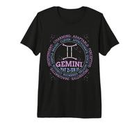 Rasgos de Géminis Horóscopo Zodíaco Fecha Divertido Gémin Camiseta Premium