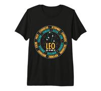 Rasgos de Leo Horóscopo Zodiaco Fecha Divertido Leo Camiseta Premium