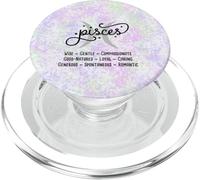 Rasgos del Zodiaco Piscis Horóscopo Astrología Signo de pez PopSockets PopGrip para MagSafe