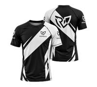 RashDojo Rashguard BJJ de Manga Corta Hombre - Camiseta de Compresión para Jiu Jitsu Brasileño, MMA, Grappling y Crossfit - Licra Deportiva con Banda Antideslizante de Silicona y Costuras Planas (L)