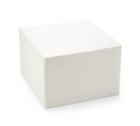 RASMACOR | 600 Servilletas Blancas de Papel 10x10 cm (20x20 cm Abiertas) | Desechables, Reciclables y Ecológicas | Ideales para Fiestas, Cócteles o Catering