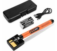 RASMACOR | Kit Soldador Digital Portatil LCD con Batería 1000mAh Recargable USB-C, Temperatura ajustable 260ºC - 430ºC + Accesorios Resina,Soporte,Estuche,Cable USB-C,Luz Trabajo