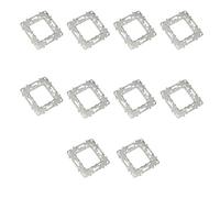 RASMACOR | Pack 10 unidades Schneider Electric NU7002 New Unica | Bastidor Metálico Universal Zamak de Empotrar | 2 Módulos | Bastidor para mecanismos NEW UNICA