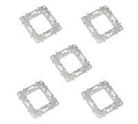 RASMACOR | Pack 5 unidades Schneider Electric NU7002 New Unica | Bastidor Metálico Universal Zamak de Empotrar | 2 Módulos | Bastidor para mecanismos NEW UNICA