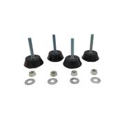 RASMACOR | Silentblock para Suelo S-40 | 4x Soporte de Caucho Goma para aislamiento de vibraciones | Silentblock para maquinas, compresores de aire y motores | M8 (Silentblock para suelo)