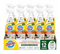 RASMACOR Spray Disclin Cocinas Vinagre y Bicarbonato 720 ml | Pack 12 Unidades | Limpiador Multiusos para Cocina | Limpieza de Encimeras, Campanas, Electrodomésticos y Superficies Lavable