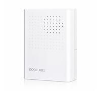 Rasmacor | Timbre 12V con Cable para Puerta - Timbre Eléctrico Ding Dong Bajo Voltaje DC 12V, Interior, Sonido Claro y Potente, Instalación Fácil, Resistente Agua ABS, Timbre Cableado Hogar Vivienda