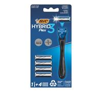 Rasoio Hybrid3 Flex Sistema Manico + 4 Ricambi