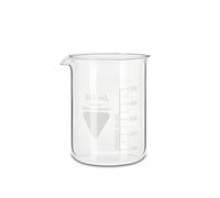RASOTHERM Kimax Boro 3.3 - Vaso con boquilla (cristal, forma baja), 600 mL, Transparente (transparente)., 1
