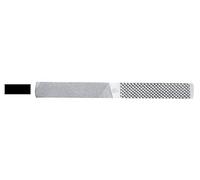 Raspa para herrador de 1/4 con mango ergonómico y acero inoxidable, ideal para dar forma y quitar exceso de material en pezuñas.