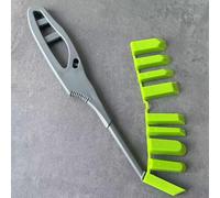 Raspador de ángulo de pegamento de vidrio manual, herramienta para calafatear, raspador de sellador de múltiples ángulos, espátula multifuncional para espacios de piso, raspador