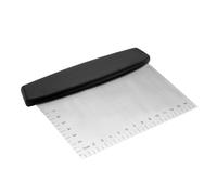 Raspador de banco de acero inoxidable, cortador de para pan | Picadora raspadora de plancha,Raspador de pastelería cortador de Pizza de acero inoxidable apto para lavavajillas con escala de medición p