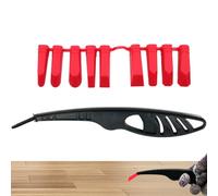 Raspador de calafateo | Espátula ergonómica 9 en 1 para sellador de lechada - Raspador removedor de calafateo - para baño, cocina, ducha, fregadero, juntas de azulejos