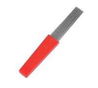 Raspador de cepillo Guiro, pl¨¢stico f¨¢cil agarre mango percusi¨®n port¨¢til de acero inoxidable vers¨¢til para el rendimiento