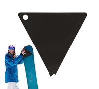 Raspador de cera para snowboard, herramienta de afinación de snowboard acrílica, kit de afinación y encerado triangular, kit de afinación y encerado para esquí ancho y snowboard, equipo deportivo al