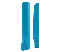 Raspador de crema Raspador de pastel Altura ajustable Herramienta más suave para hornear pasteles DIY Pizzas Fondant Mousse Pudines Chocolates Tartas de frutas Hecho de plástico (trompeta azul)