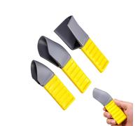Raspador de hormigón, herramienta flexible de 180 grados con función de cambio rápido, herramienta para quitar pegatinas, para recortar lechada en superficies de piedra y baldosas en interiores y