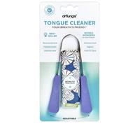 Raspador de lengua de acero inoxidable drTung: limpiador lingual para adultos y ni os. Ayuda a refrescar el aliento. F cil de usar. Mango de agar