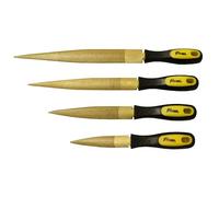 Raspador de madera dorado, 4 piezas, corte grueso fino, 4 "-6" -8 "-10", escofina cónica para madera, cuero, metales blandos, plástico suave