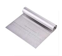 Raspador de Masa de Acero Inoxidable, Rasqueta Cortadora, Rasqueta Panadero, Cortador de Masa, Espátula Rasqueta para Hornear Pasteles de Pan(15 x 12 cm)