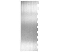 Raspador de metal para tartas de 8.6 pulgadas, borde con patrón de rayas, raspador más suave, decoración de pasteles, peine, herramientas de modelado para glaseado, glaseado, mousse de crema de