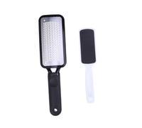 Raspador de Pies Profesional de Acero Inoxidable Abs, 2 Piezas | Lima para Pedicura en Casa y Uso Profesional, Elimina Piel Seca, Callos y Durezas, Acabado para Cuidado del Pie