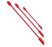raspador de silicona - espátula pequeña de maquillaje - última gota de cosméticos - cuchara de goma pequeña y larga reutilizable para botella de loción de belleza, 3 piezas, 1 grande 1 mediano 1