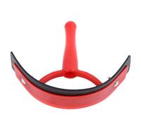 Raspador de sudor de caballo Profesional Eficiente Cómodo de sostener Raspado de área grande Secado rápido Uso multiusos Diseño seguro para baño y aseo de caballos Plástico PP (Roja)