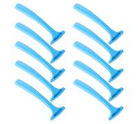 Raspador para Pies de Acero Inoxidable, 10 Piezas Azul para Callos | Lima para Piel Muerta, Uso en Salón y Hogar, Resistente a Rotura, Acabado PP