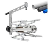 Raspador rotativo manual para tuberías, cepillador de bordes de tuberías de PE con rango de 75-200/160-400mm, herramienta de raspado externo para tuberías, herramienta(160-400mm/6.3-15.8in)