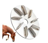 Raspadores De Pelo Para Ganado - Herramienta De Acero Inoxidable Para Granja De Cerdos,Disco Ergonómico Para Quitar Pelo De Cabra | Para Pollo Cabras Ovejas Aves Caballos Pato Matanza Cocina Granjero
