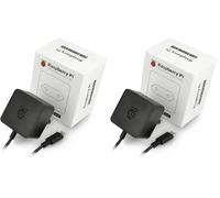 Raspberry 4596, Pi USB-C Negro (Paquete de 2)