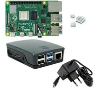 Raspberry Pi 4 8GB Starter Kit negro | 5V 3A USB-C Fuente de alimentación | Carcasa | Disipador de calor | Raspberry Pi 4 Model B 8 GB RAM