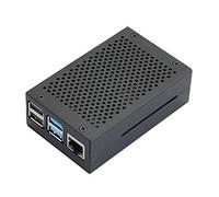 Raspberry Pi 4 Case RPI 4 Caja de aluminio RPI 4B Metal Shell Negro Recinto para RPI 4 Modelo B (negro)