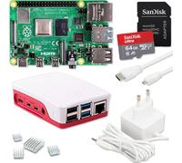 Raspberry Pi 4 Modelo B - Kit de inicio de escritorio de 8 GB (32 GB, blanco)