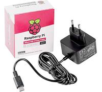 Raspberry Pi 4 USB-C Power Supply EU Plug (Negro)