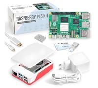 Raspberry Pi 5 16GB Starter Kit | 128GB Card | Fuente de alimentación Oficial de 27W | Carcasa Oficial con Ventilador | Cable Micro HDMI 4K 1 m | Disipador de Calor