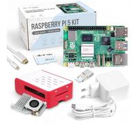 Raspberry Pi 5 4GB Cooler Kit | 64GB Edition | Fuente de alimentación oficial de 27 W | carcasa de flujo de aire | Active Cooler | Cable Micro HDMI 1 m